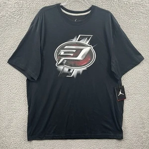 Jordan Shirt Uomo 2XL Nero Rosso Dri Fit Chris Paul Basket CP3 Tee Adulto XXL - Foto 1 di 11
