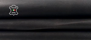 DARK BROWN MATTE ANTIQUED RUSTIC LOOK Soft Lambskin Leather 7+sqf 0.7mm #C5333 - Picture 1 of 7