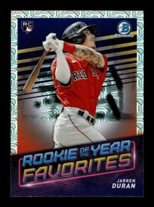 2022 Bowman Chrome #ROYF-2 Jarren Duran Mojo Refractor ROY Favorites RC Red Sox - Bild 1 von 2