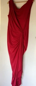 Hot squash Evening Dress Size 18 Ruby Red - Picture 1 of 8