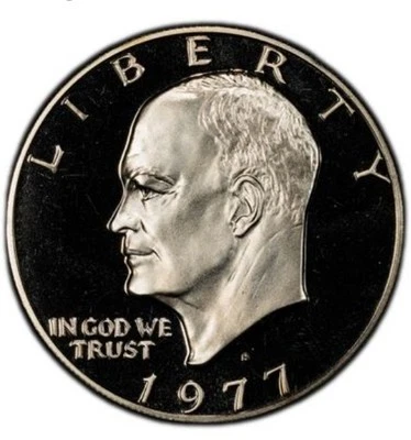 Eisenhower Ike Dollar Lot 1977 S PCGS PR 69 Deep Cameo Uncirculated $1 Coin - Image 1 of 4