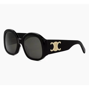 Celine CL40305U 01A Triomphe Damen Sonnenbrille schwarz goldgraue Gläser ORIGINAL - Bild 1 von 6