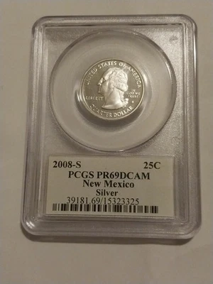 2008 -s New Mexico State Quarter Pcgs Pf69 - Image 1 of 2