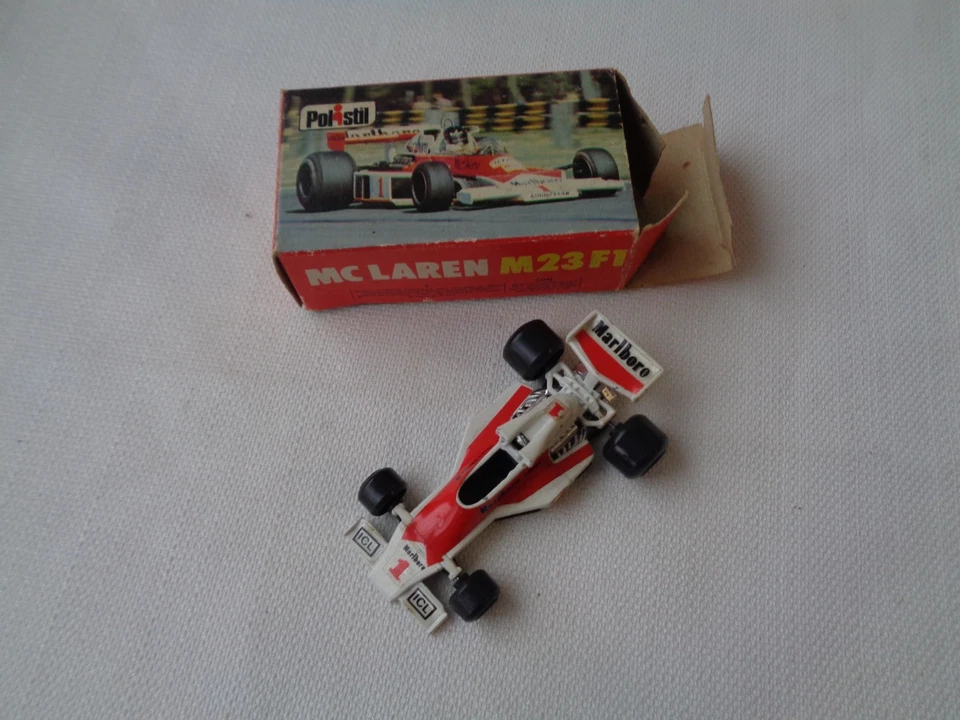POLISTIL MODELLINO F1  1977 SCALA 1:55  MC LAREN M23 ART.RJ 56 CON SCATOLA - Immagine 1 di 4