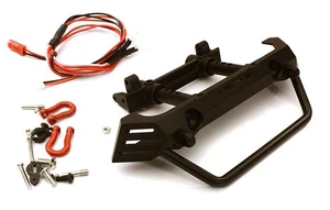 Realistic Front Metal Bumper w/ 40mm Mount for Axial SCX10 II & Traxxas TRX-4 - Picture 1 of 3