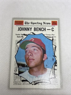 Johnny Bench 1970 Topps Baseball Card #464 Sporting News Reds EX/MT+ Eb - Image 1 of 4