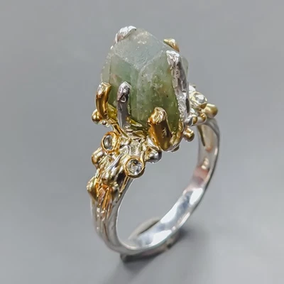 Ювелирные изделия натуральный кианит кольцо 925 пробы размер 8,75/R437906 - Изображение 1 из 4