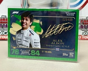 Topps Turbo Attax F1 2024 Alex Albon Signature Style 69 UK Edition Green /499 - Picture 1 of 1