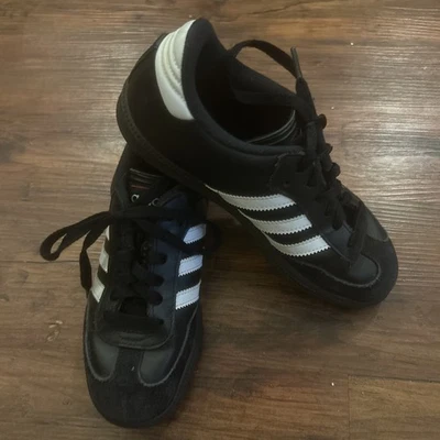 Adidas Samba Tenis Zapatos Jóvenes Niños Grandes Cuero Negro - EE. UU. 4.5 Foto 1 de 4