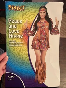 SPIRIT PEACE AND LOVE HIPPIE COSTUME, XS - Picture 1 of 5