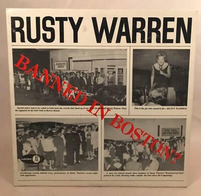 Rusty Warren, Banned In Boston Record VG++/NRMT Foto 1 de 4