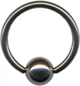 2er SET TITAN KLEMMRING PIERCING RING NASE INTIM BRUST LIPPE OHR SPANNRING BCR - Picture 1 of 1