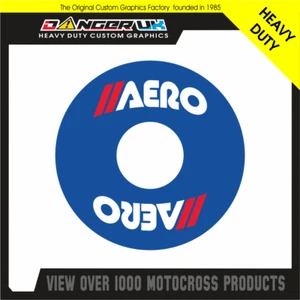 BMX HANDLEBAR THUMB SAVER DONUTS AERO BLUE-WHITE-RED - Picture 1 of 1