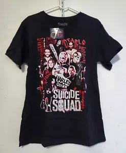 Suicide Squad Harley Quinn Men Medium DC Comics Black T-Shirt Cotton New - Picture 1 of 6