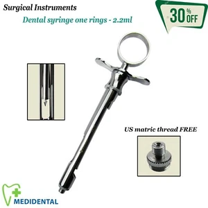 Dental Syringe Jeringa dental autoaspirante 2.2ml Con hilo métrico y US thread - Picture 1 of 4
