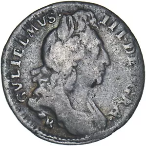 1696 B Sixpence (Bristol Mint) - William III British Silver Coin - Picture 1 of 2