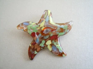 Colgante cristal estrella estrella de mar colorido arte en vidrio 15,4 g/5,5 x 5,0 cm - Imagen 1 de 2