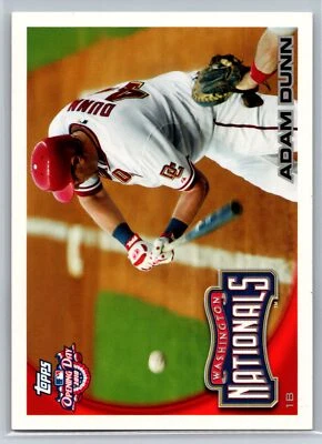 2010 Topps Opening Day #119 Adam Dunn Washington Nationals - Image 1 of 2