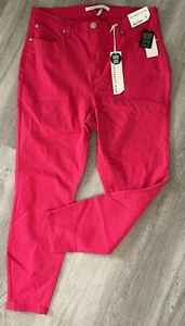 Celebrity Pink High Rise Jeans Beetroot Women 16 Plus Ankle Skinny - Picture 1 of 4