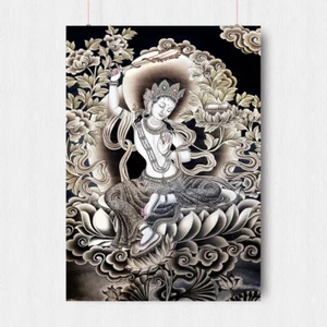 BUDDHA BUDDHIST POSTER RELIGION WALL ART PRINT SIZE A3 A4 - Picture 1 of 1