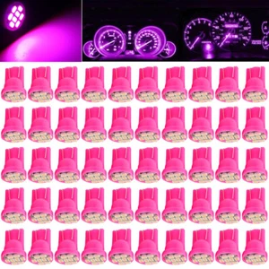 20/50 x T10 168 194 LED Pink/Purple Instrument Panel Dash Lights Bulbs - Foto 1 di 11