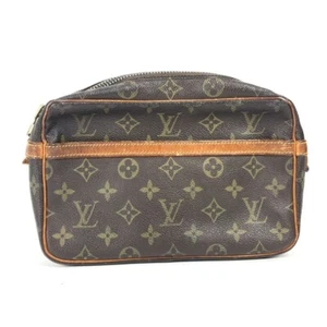 LOUIS VUITTON M51847 Compiegne 23 Clutch Pouch Bag MonogramCanvas Brown - Picture 1 of 18