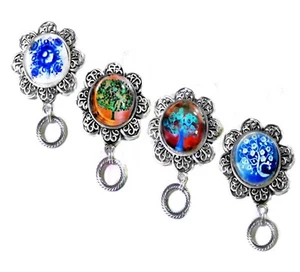 Clip de cordón broche Tree of Life - insignia de identificación de trabajo, soporte para bolígrafo, SOS - Imagen 1 de 7