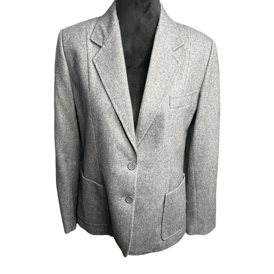 Vintage Collections Wool Blend Blazer Size 14 Gray Women's - Image 1 of 4