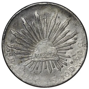 1893 Go RS Mexico 8 Reales Nice Piece E718 RHB - Picture 1 of 2
