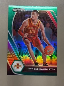 2021-22 Prizm Draft Picks Tyrese Haliburton Green #37 Cyclones - Picture 1 of 2