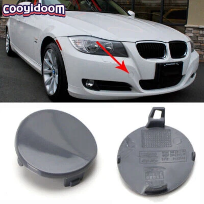For 09-12 BMW LCI Model 3 Series 328i 335i Sedan Front Bumper Tow Hook Cap Cover Foto 1 de 4