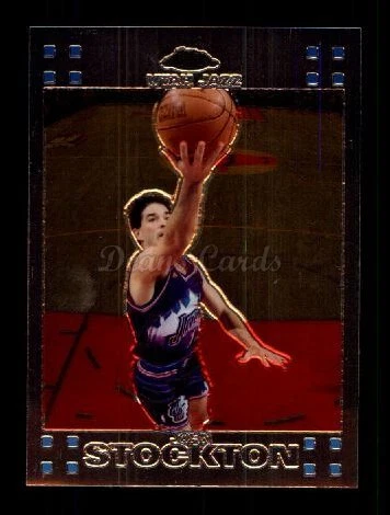 2007 Topps Chrome #98 John Stockton Jazz HOF Gonzaga 8 - NM/MT - Image 1 of 1
