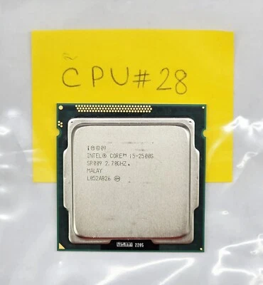2.7 Ghz Gen 2nd Intel Core i5-2500S Quad-Core Processor SR009 Socket LGA1155 #28 - Image 1 of 2