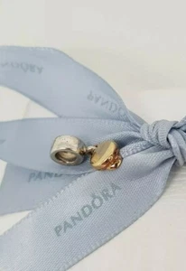 Authentic Pandora Silver & 14k Gold Graduation Cap / Hat Charm Retired 790118 - Picture 1 of 3