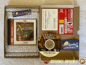 Tomb Raiders Sega Saturn Collection - NTSC-J Japan VGC CIB with Spine Reg - Picture 1 of 13
