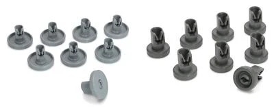 Dishwasher Upper & Lower Wheels For Zanussi ZDU112X, ZDU6500, ZDF121, ZSF4126 - Image 1 of 3