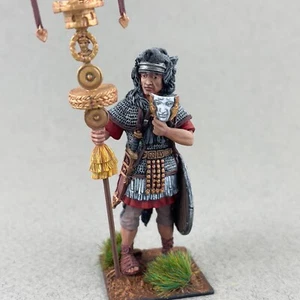 Historical miniature, Roman tin soldier figure 54 mm, Painted Signifer figurine - Picture 1 of 16