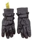 Gant Women's Gloves M Black Leather with Acrylic, Cashmere, Wool Glove