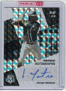 2021 Panini Mosaic Jorge Mateo #RAM-JM Rookie Autographs Padres RC Rookie AUTO - Picture 1 of 2