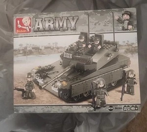 Sluban Army Tank Building Blocks, M38-B0305, Brand New In Box Military Legos - Picture 1 of 1