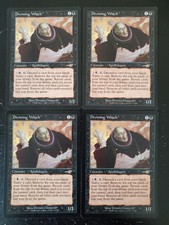 4x MTG Divining Witch Nemesis x4 ⭐⭐LP 12 HQ PICS!⭐⭐ Magic 2000 Combo Card