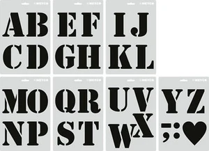 Set Stencil "Lettere XL" - Foto 1 di 8