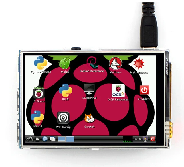 3,5" TFT LCD Touchscreen Modul 320*480 RGB Display Board für Raspberry Pi B+/B - Bild 1 von 1