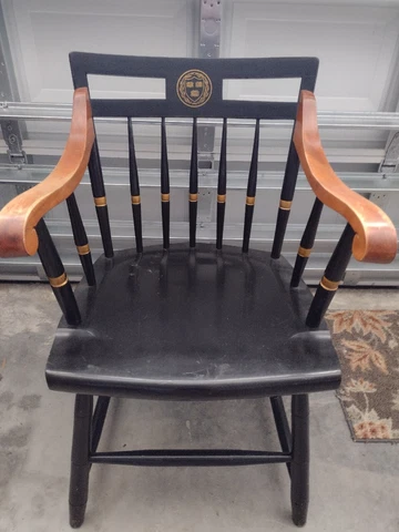 Vintage Nichols and Stone Harvard University Scholar's Windsor Armchair Cover