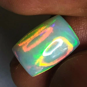 2.975CTS NATURAL ETHIOPIAN OPAL CUSHION CABOCHON LOOSE GEMSTONES , SEE VIDEO - Picture 1 of 1