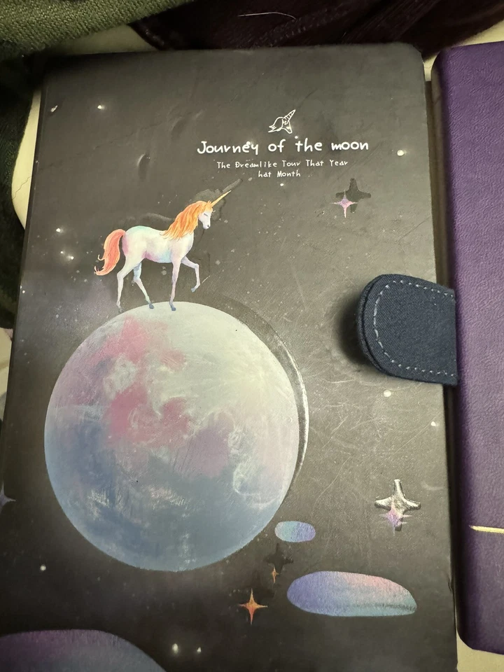 Cute Hard Cardboard Journals Notebook Illustrated Paper Diary Planner 256 Pages - Image 1 of 1