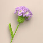 Artificial Flower Knitted Crochet Carnation Flowers Hand Woven Bouquet Crafts