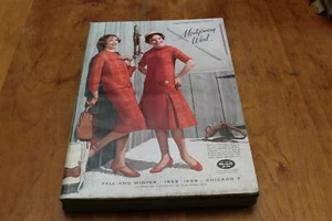 Vintage Montgomery Ward Wards Fall Winter 1958-1959 Catalog 1,088 Pages Chicago - Picture 1 of 12