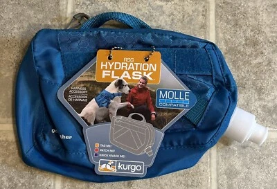 Frasco de hidratación RSG de Kurgo para perros azul costero - nuevo con etiqueta Foto 1 de 3