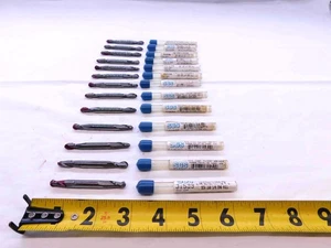 13 piezas SGS 1/4 O.D. MOLINO DE EXTREMO DE CARBURO NARIZ DE BOLA DOBLE EXTREMO 3/4 LOC 2 FL .25 - Imagen 1 de 3